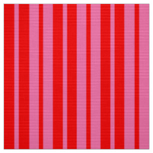 Red Pink Stylish Stripes Pattern Design Fabric