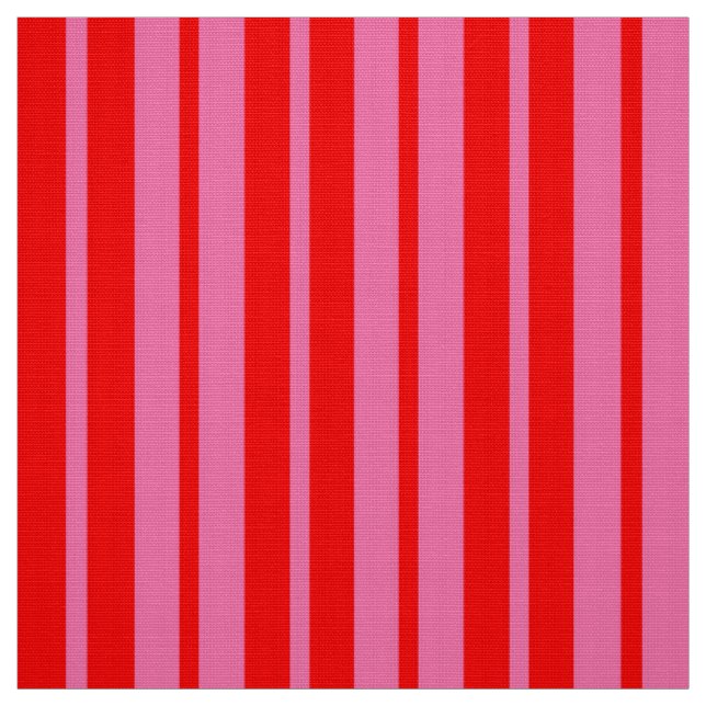 Red Pink Stylish Stripes Pattern Design  Fabric (Swatch)