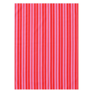Red Pink Stylish Stripes Pattern Design  Tablecloth