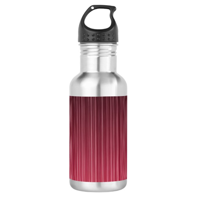 Red Pinstriped 710 Ml Water Bottle (Front)