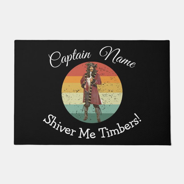 Red Pirate Doormat (Front)