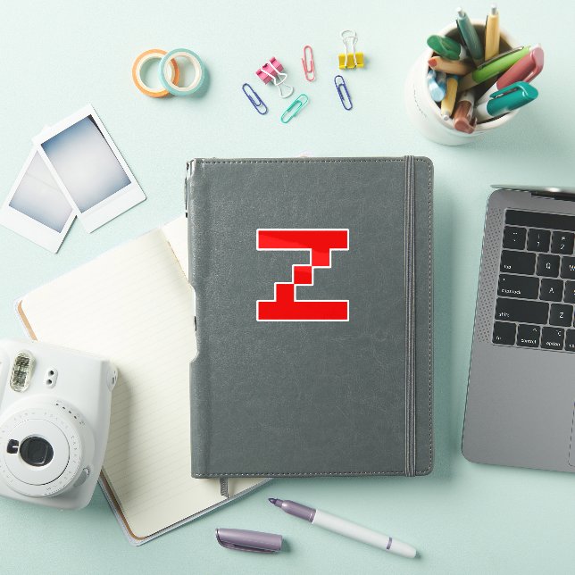 Red Pixel Z Letter (iPad Cover)