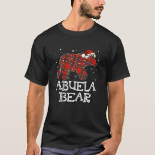 Red Plaid Abuela Bear Buffalo Family Pajama Christ T-Shirt