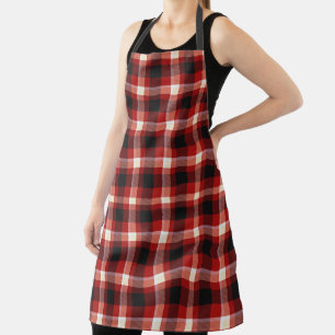 Red Plaid Apron