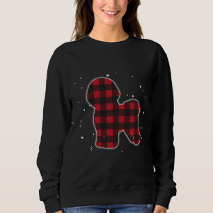 Red Plaid Bichon Frise Dog Christmas Matching Fami Sweatshirt