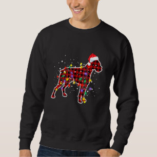 Red Plaid Boxer Dog Christmas Pyjamas Family Xmas  Sweatshirt