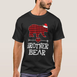 Red Plaid Brother Bear Matching Pajama Family T-Shirt