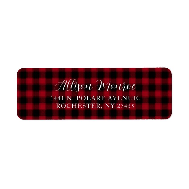 Red Plaid Checkered Pattern (Front)