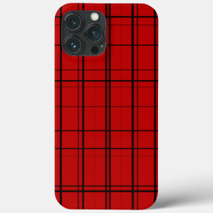 Red plaid christmas pattern iPhone 13 pro max case