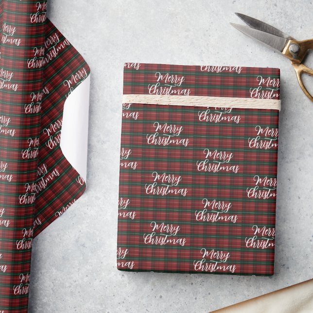 Red Plaid Christmas Wrapping Paper (Creator Uploaded)