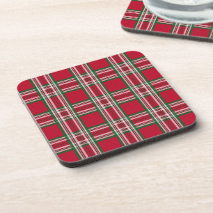 Red Plaid Coasters