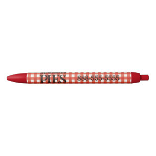 Red Plaid Country Picnic Homemade Pies Pen
