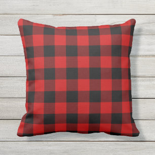 Red Plaid Cushion