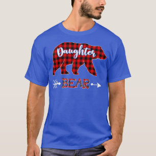 Red Plaid Daughter Bear Shirt Matching Pajama