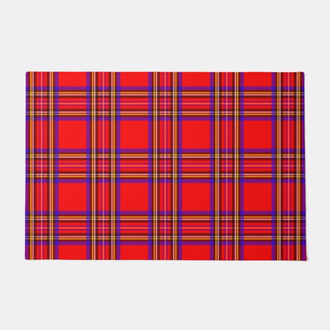 Red Plaid Doormat (Front)
