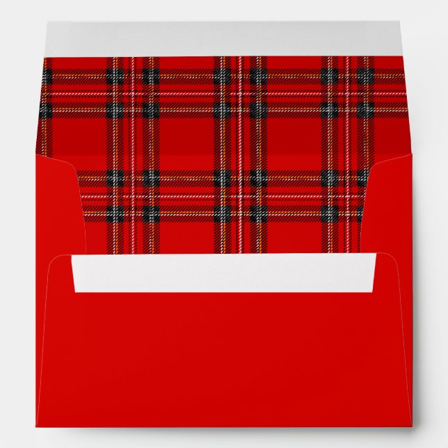 Red Plaid - Envelope (Back (Bottom))
