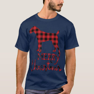 Red Plaid Fo Terrier Lover Christmas Matching Fami T-Shirt
