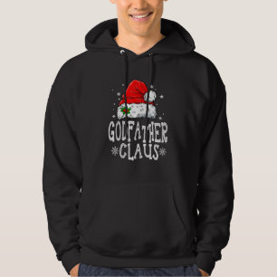 Red Plaid Godfather Claus Santa Xmas Family Matchi Hoodie
