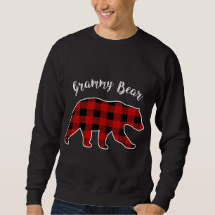 Red Plaid Grammy Bear Matching Family Buffalo Chri Sweatshirt