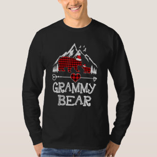 Red Plaid Grammy Bear Matching Pajama Family 1 T-Shirt