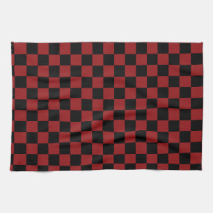 Red Plaid Kitchen Towel