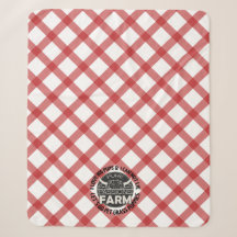 Red Plaid Let's Go Pet Grass Puppies Blanket