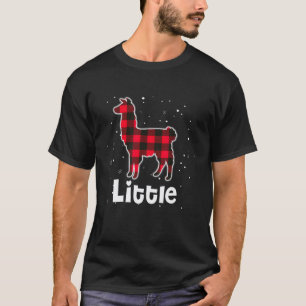 Red Plaid Little Llama Buffalo Matching Family Paj T-Shirt