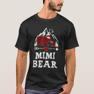 Red Plaid Mimi Bear Matching Pajama Family 1 T-Shirt