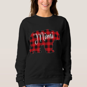 Red Plaid Mimi Bear Matching Pajama Family Buffalo Sweatshirt