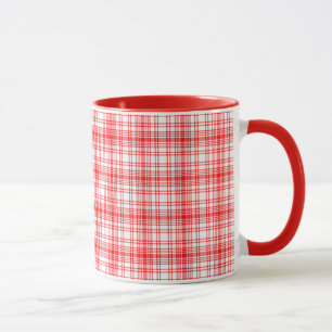Red Plaid Mug