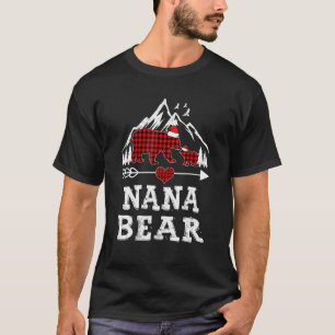 Red Plaid Nana Bear Matching Pajama Family 1 T-Shirt