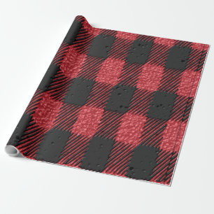 Red plaid paper