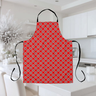 Red Plaid Pattern Apron
