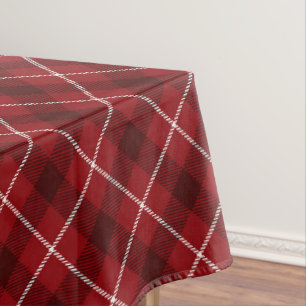  Red Plaid Pattern  Tablecloth
