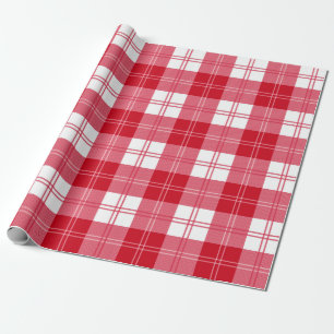 Red Plaid Pattern Wrapping Paper