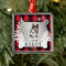 Red Plaid Rustic Pine Trees Dog Bone Pet Photo