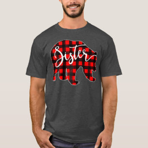 Red Plaid Sister Bear Shirt Matching Pajama