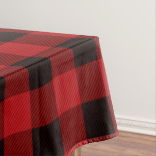 Red Plaid Tablecloth