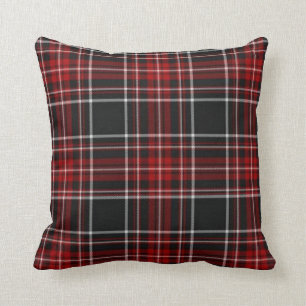 Red Plaid Tartan Pillow