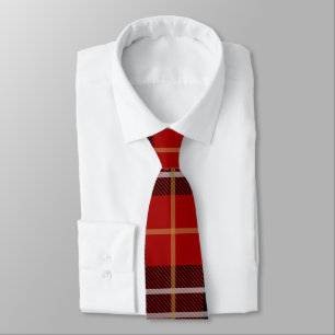 Red Plaid Tie