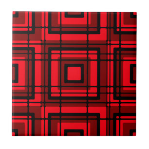 Red Plaid Tile