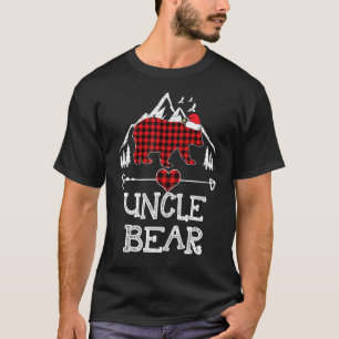 Red Plaid Uncle Bear Matching Pajama Family 2 T-Shirt