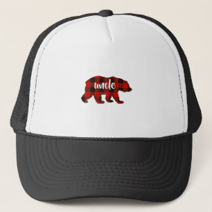 Red Plaid Uncle Buffalo Matching Family Pajama Chr Trucker Hat