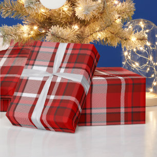 Red Plaid Wrapping Paper