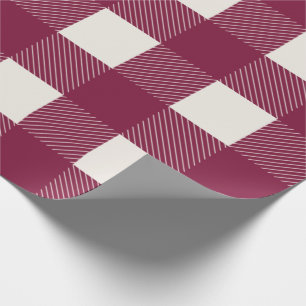Red Plaid Wrapping Paper