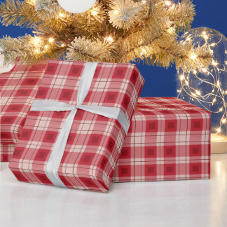 Red Plaid wrapping Paper