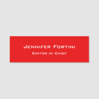 Red Plain Elegant Modern Minimalist