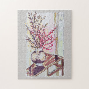 Red Plum Blossoms Jigsaw Puzzle
