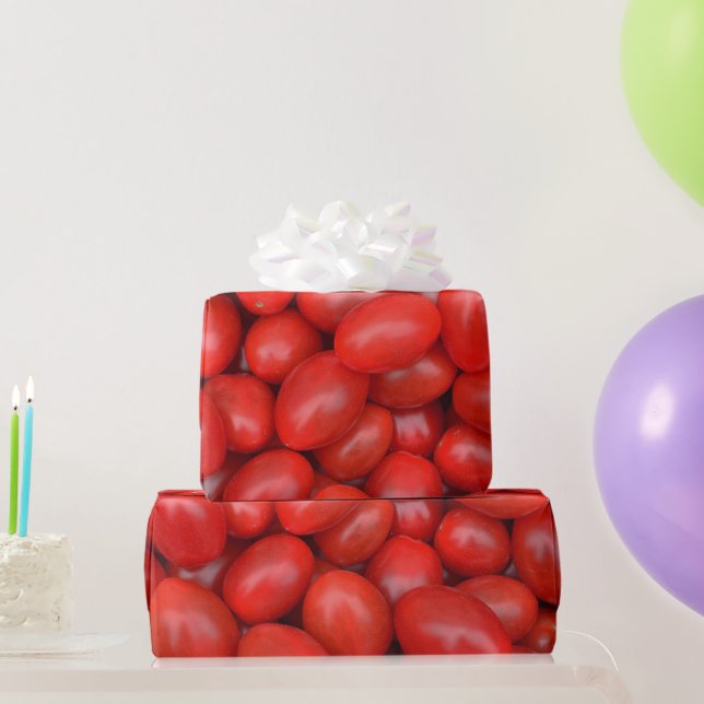 Red Plum Tomatoes Italian Cook Sauce Wrapping Paper (Party Gifts)