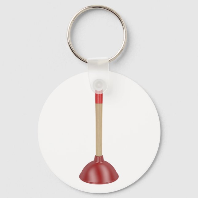 Red plunger key ring (Front)